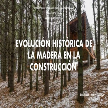 Evolucion de la madera | PPT