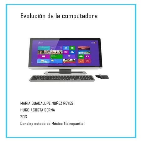 Evolucion de las computadoras