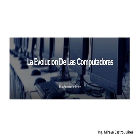Evolucion de las computadoras