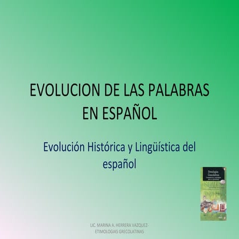 Evolucion de las palabras en español2