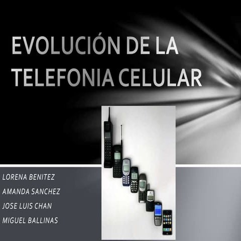 Evolución de la telefonia celular