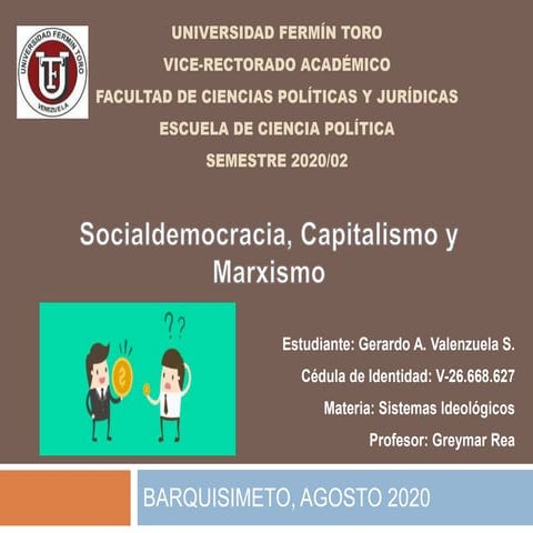 Evolucion del capitalismo socialdemocracia-marxismo
