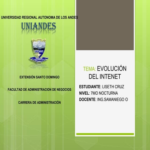 Historia del internet | PPTX
