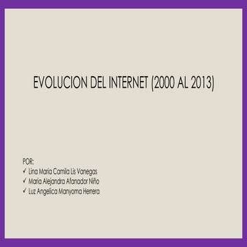 Evolucion del internet
