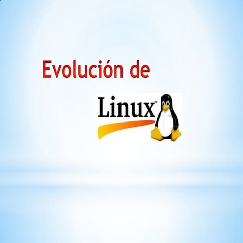 Presentación de la historia de Linux y movimiento de software libre | PPTX