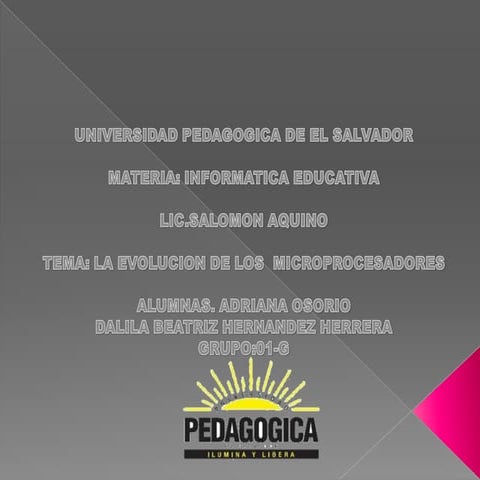 Evolucion del microprosesador