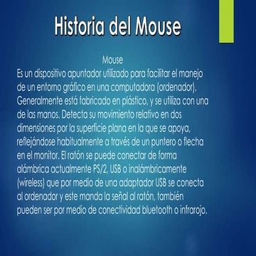 Evolucion del mouse | PPTX
