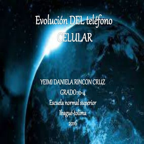Evolucion del telefono celular