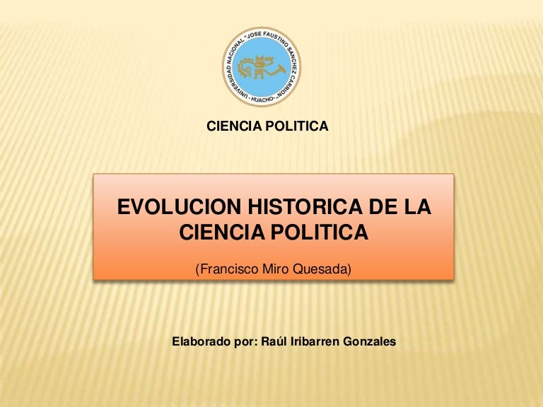 Evolucion historica de la ciencia politica 1
