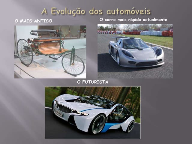 A Evolução do Automóvel