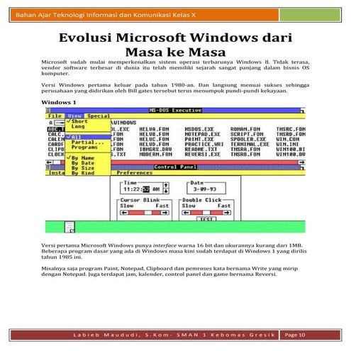 Evolusi microsoft