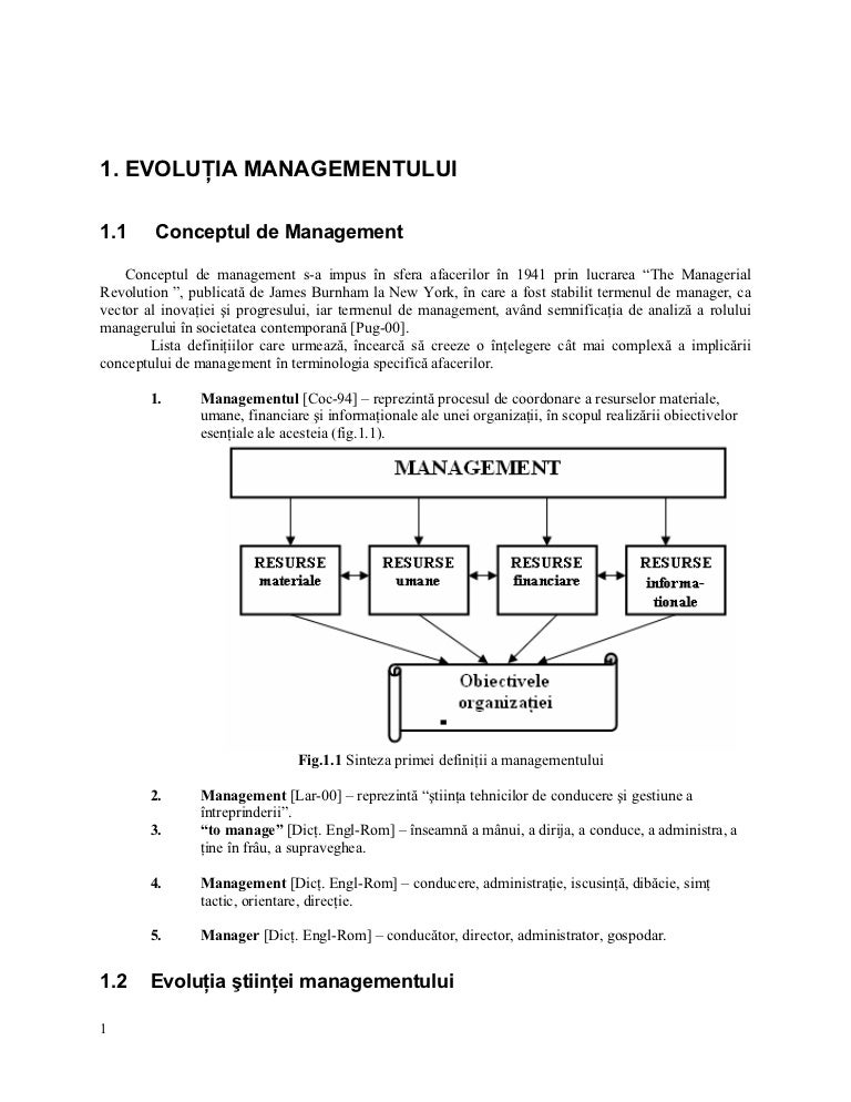 Evolutia Managementului Cap 1