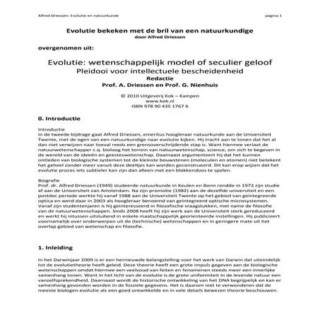 Evolutie en natuurkunde