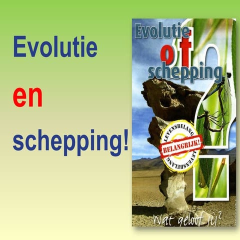 Evolutie en schepping