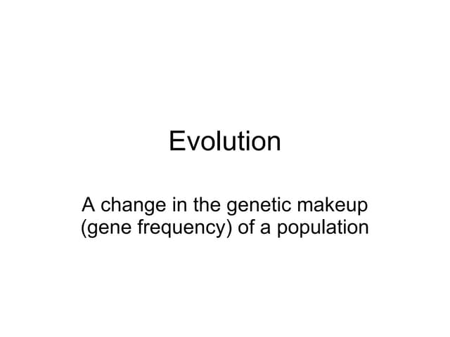 Evolution
