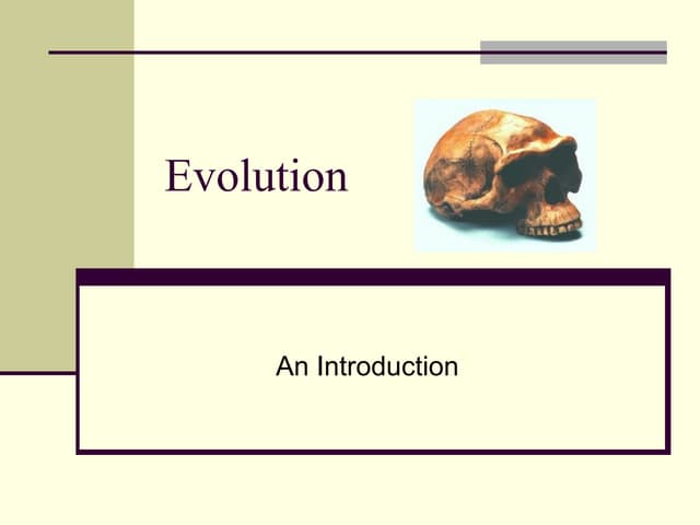 Evolution