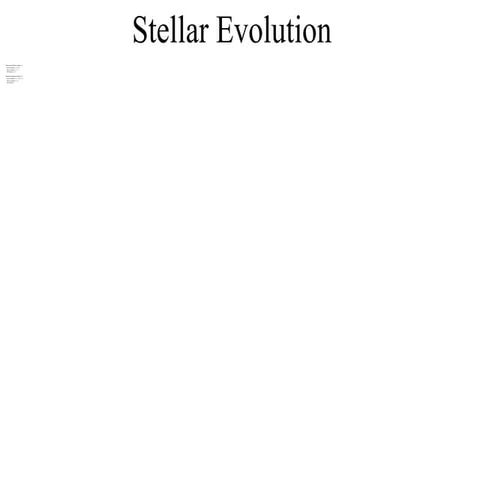 Comprehensive Overview of Stellar Evolution and Life Cycles of Stars | PPT