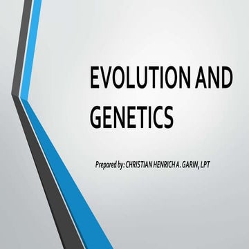 Comprehensive Overview of Evolution and Genetics in Biology | PDF