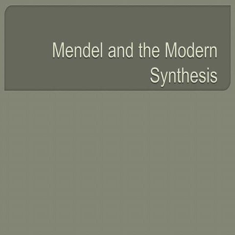 Evolution Part 2 - Mechanisms and Processes