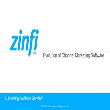 Progression of Channel Marketing Software