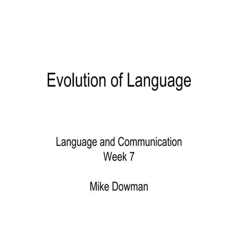 Evolution of-language-slides