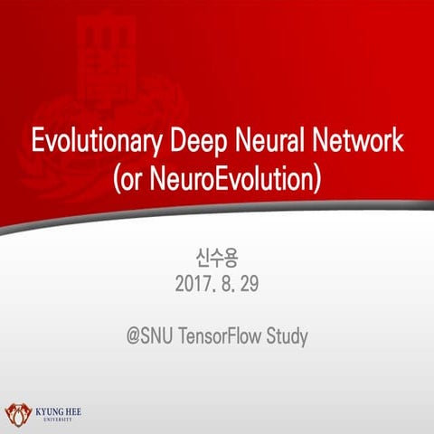 Evolutionary (deep) neural network