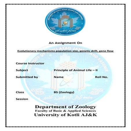 Evolutionary mechanisms population size, genetic drift, gene flow
