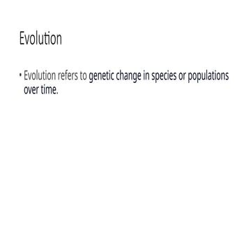 Evolution Lecture 2 Fariha Pptx Ppt Pptx