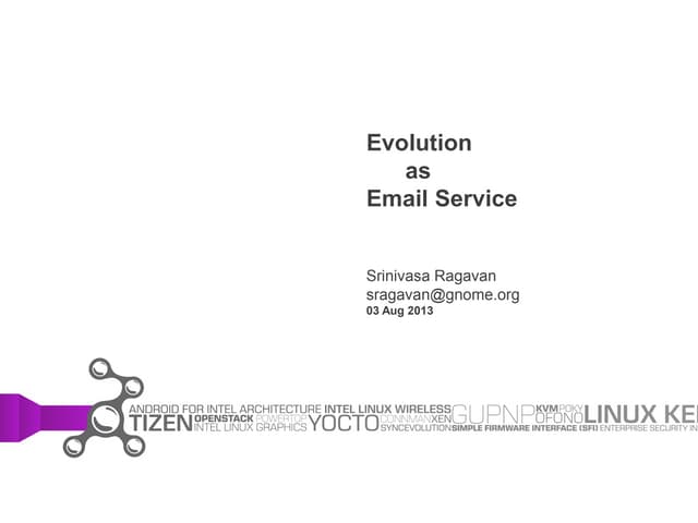 Evolution as Email service