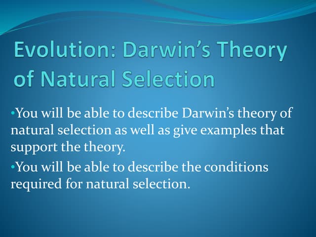 Natural Selection