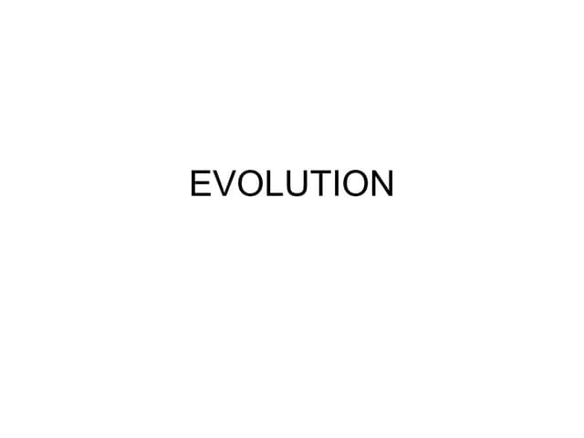 Evolution notesbiodiversity Notes
