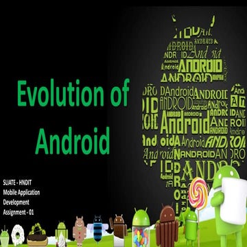 Evolution of android | PPT