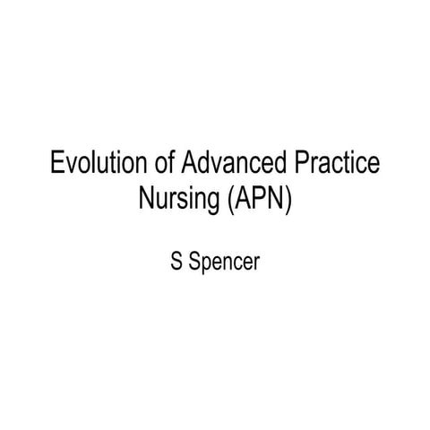 Evolution of APN