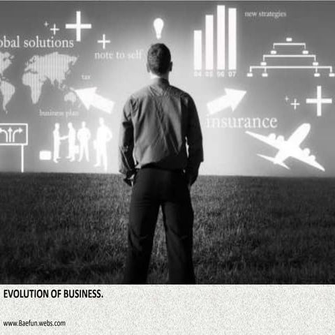 EVOLUTION OF BUSINESS...