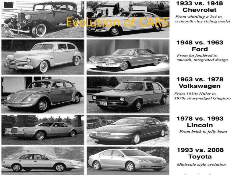 Evolution of cars