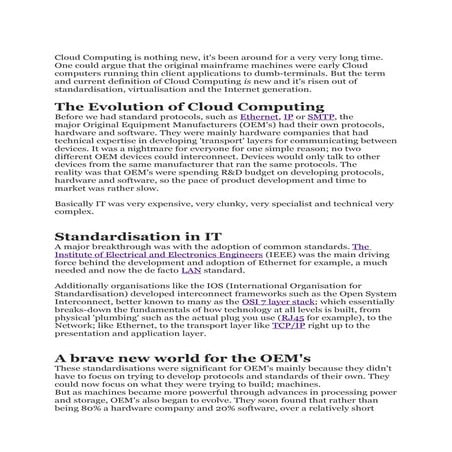 Evolution of #cloud computing