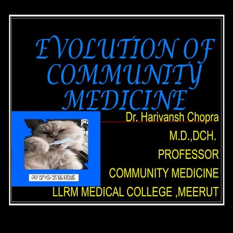 History Of Community Medicine Complete