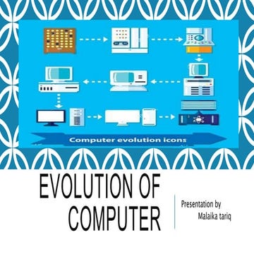 Evolution of computer malaika