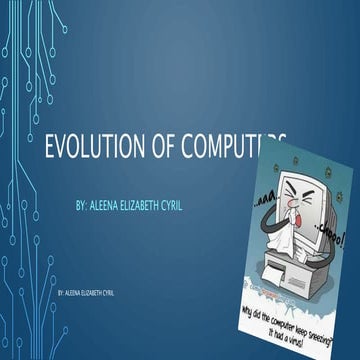 Evolution of computers