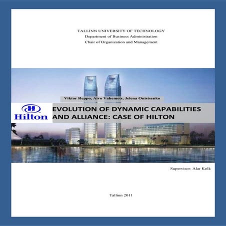 Evolution of Dynamic Capabilities and Alliance: Case of Hilton 