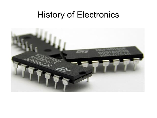 Evolution of electronics
