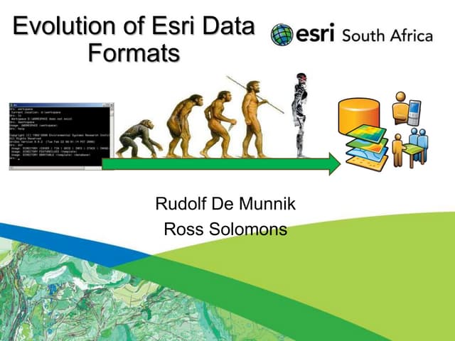 Evolution of Esri Data Formats Seminar