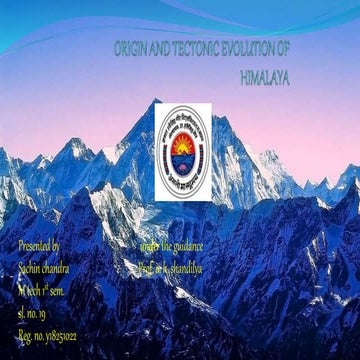Evolution of himalaya