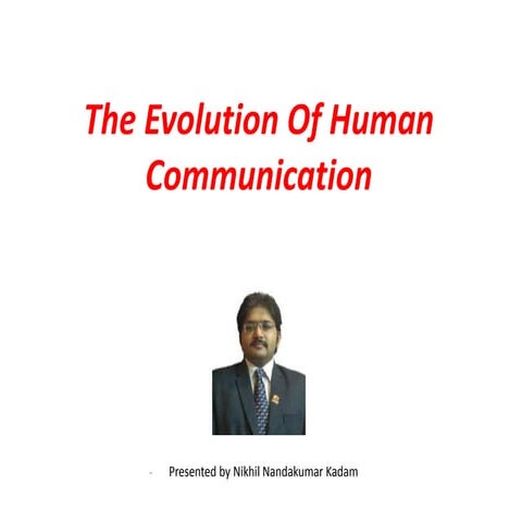 Evolution of human communication