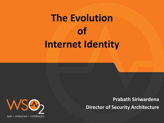 The Evolution of Internet Identity