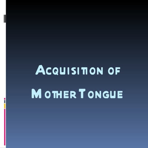 Evolution of language