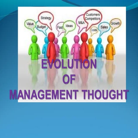 Evolution of management thought