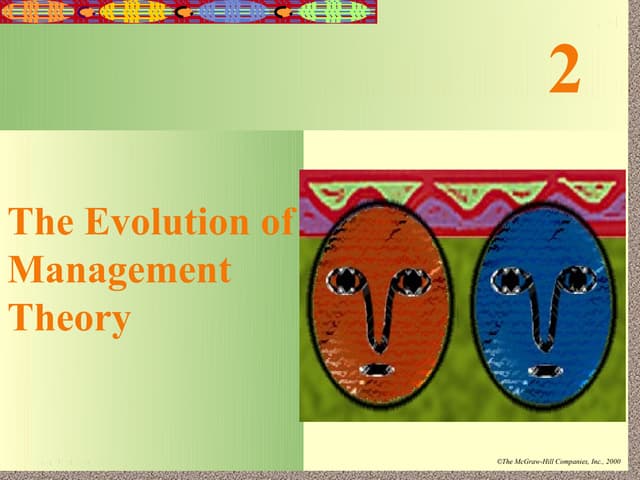 Evolution of management thought in detail..