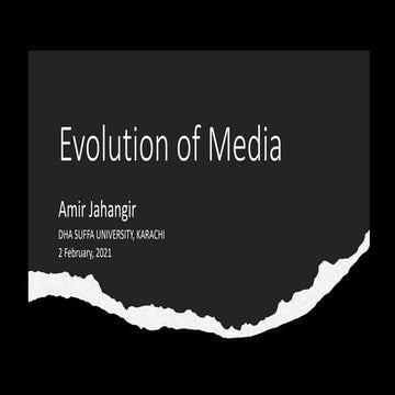 Evolution of Media 