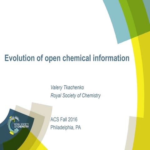 Evolution of open chemical information